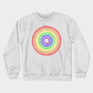 Rainbow Doodle Mandala Crewneck Sweatshirt